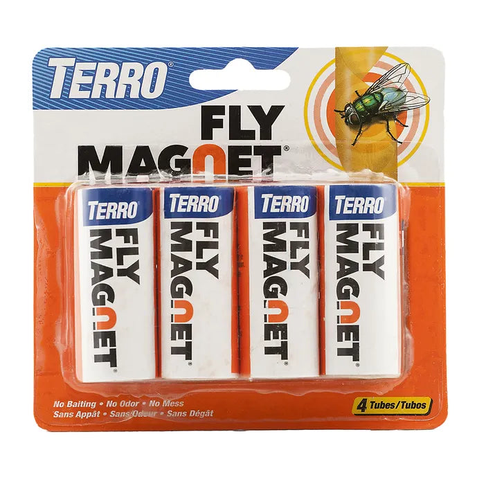 TERRO® Fly Magnet® Sticky Fly Paper Trap - 4 Pack