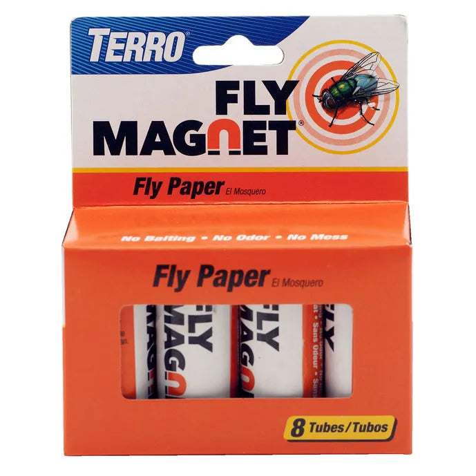 TERRO® Fly Magnet® Fly Paper Trap - 8 Pack